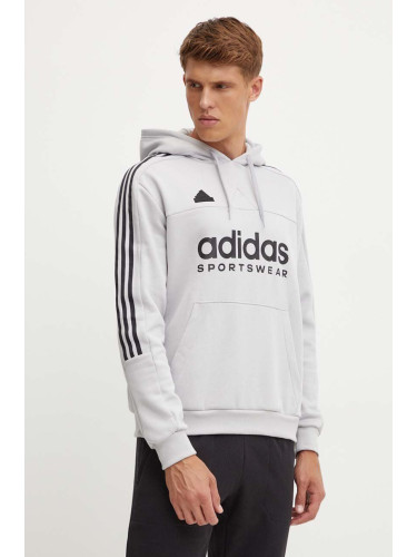 Суичър adidas Tiro в сиво с качулка с принт IW5939