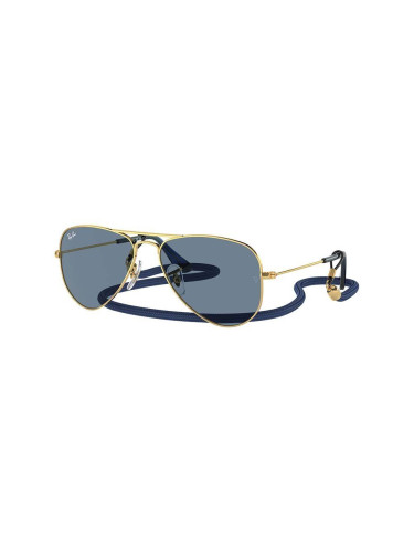 Детски слънчеви очила Ray-Ban JUNIOR AVIATOR в синьо 0RJ9506S