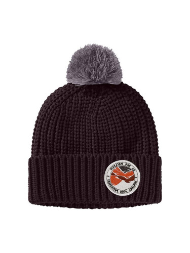 Детска шапка Jack Wolfskin POMPOM BADGE в бордо