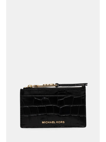 Кожен портфейл MICHAEL Michael Kors дамски в черно 32F4G8ED1E