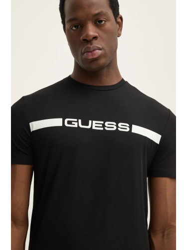 Тениска Guess JOE в черно с принт U4BM01.K6YW1