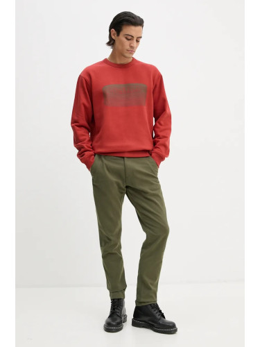 Суичър G-Star в оранжево с апликация D25099-D733