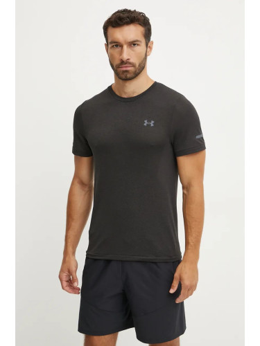 Тениска за бягане Under Armour Seamless Stride в зелено с десен 1375692