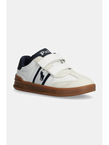 Детски маратонки Polo Ralph Lauren HERITAGE COURT III EZ T-TOE в бяло RL01257100