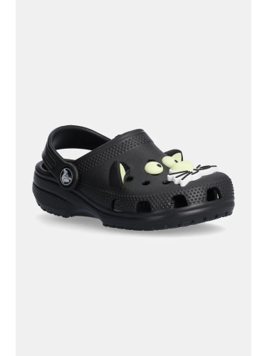 Детски чехли Crocs CLASSIC GLOW BLACK CAT CLOG в черно 210197