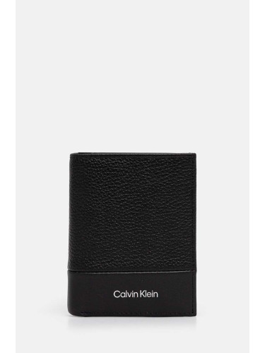 Кожен портфейл Calvin Klein мъжки в черно K50K512316