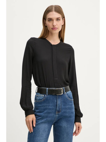 Блуза G-Star в черно с изчистен дизайн D24441-D723