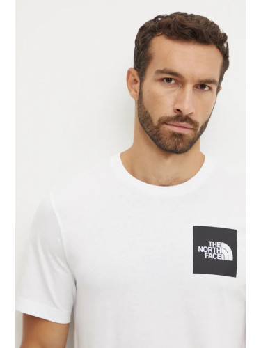 Тениска The North Face Fine Tee в бяло с принт NF0A8A6MFN41