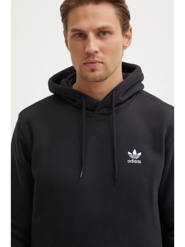 Суичър adidas Originals в черно с качулка с апликация IY4930