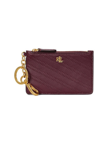 Кожен портфейл Lauren Ralph Lauren дамски в бордо 432951706