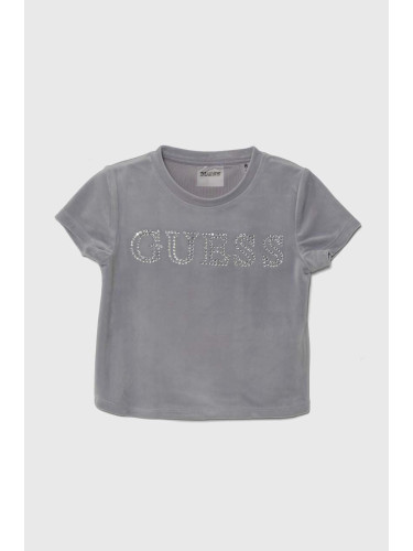 Детска тениска Guess в сиво J4YI48 KBXI2