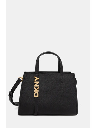 Кожена чанта Dkny в черно R43EYG56