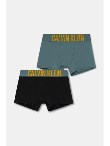 Детски боксерки Calvin Klein Underwear (2 броя) в зелено B70B700488