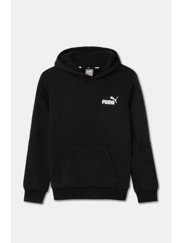 Детски суичър Puma ESS Tape Hoodie в черно с качулка с изчистен дизайн 848818