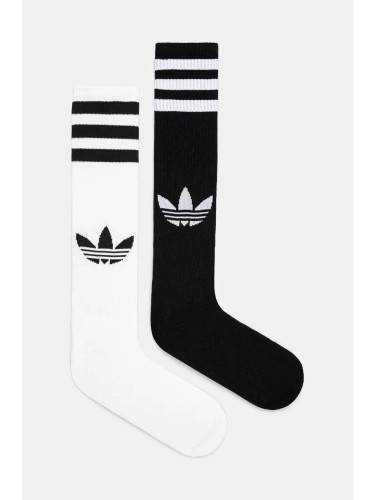 Чорапи adidas Originals (2 чифта) в бяло IW8610