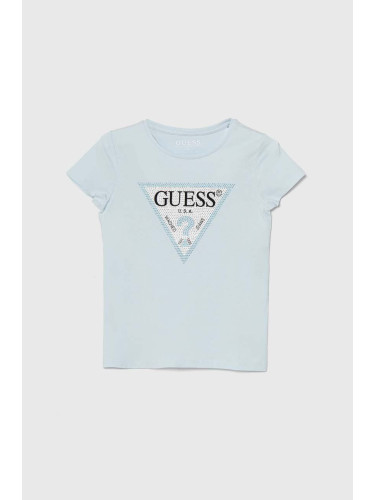 Детска тениска Guess в синьо J2YI51 K6YW1