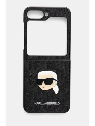 Кейс за телефон Karl Lagerfeld Z Flip6 F741 в черно KLHCZF6PGKSKIHK