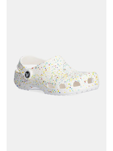 Детски чехли Crocs CLASSIC PAINT SPLATTER CLOG в бяло 210349