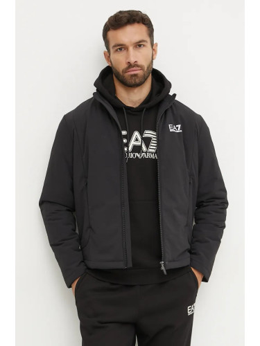 Спортно яке EA7 Emporio Armani в черно преходен модел PNFWZ.6DPB42