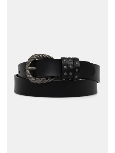 Кожен колан Pepe Jeans HALSEY BELT дамски в черно PL020856