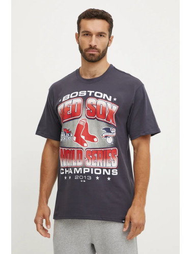 Памучна тениска 47 brand MLB Boston Red Sox в тъмносиньо с принт BU002TMYIHQ632912VN