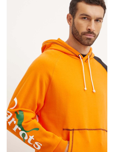 Суичър Puma PUMA X CARROTS Graphic Hoodie TR в оранжево с качулка с десен 627445