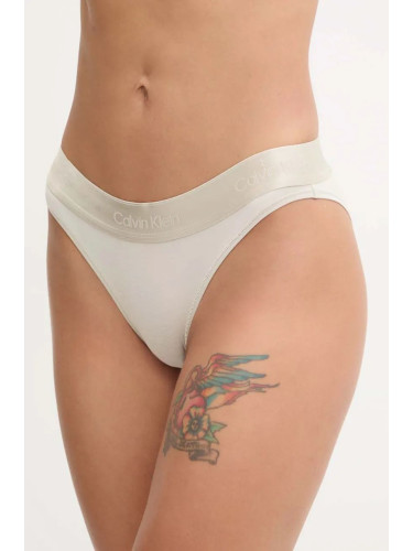 Бикини Calvin Klein Underwear в бежово 000QF7999E