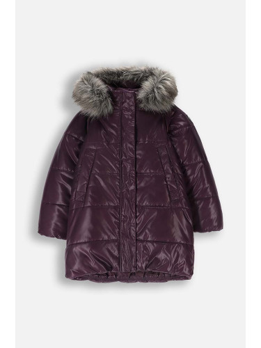 Детско яке Coccodrillo в лилаво OUTERWEAR GIRL KIDS