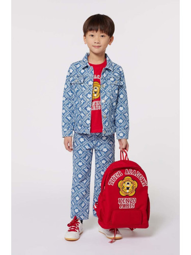 Детско дънково яке Kenzo Kids в синьо K60631