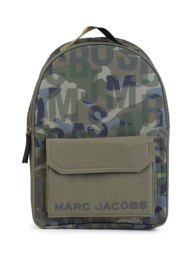 Детска раница Marc Jacobs в зелено голям размер с десен W60357