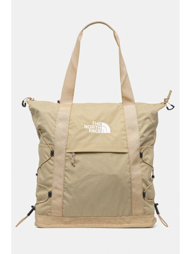 Раница The North Face Borealis Tote 22L в жълто голям размер с изчистен дизайн NF0A52SVLK51