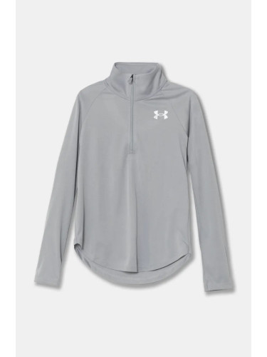 Детски суичър Under Armour Tech Graphic 1 в сиво с принт 1379532