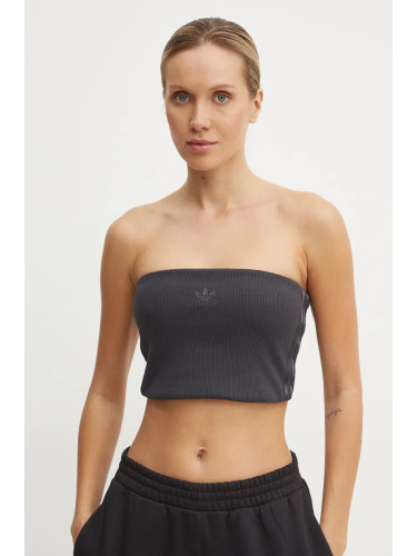 Топ adidas Originals Femme Galore Rib Tube Top в черно JN3026