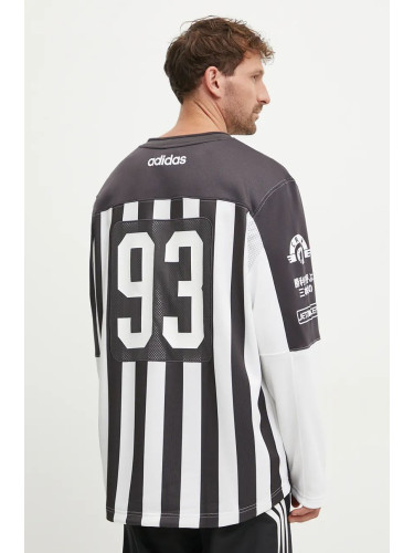 Тениска adidas Originals Team 93 Jersey в сиво с десен JM4943