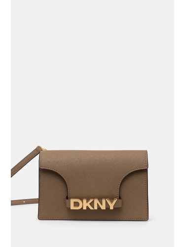 Кожена чанта Dkny в бежово R435OG58