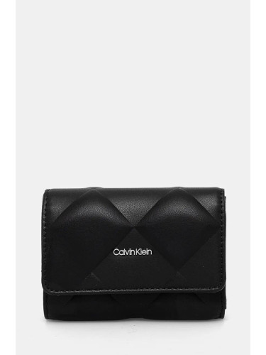 Портмоне Calvin Klein дамски в черно K60K612898