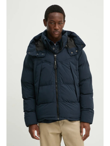 Яке G-Star в синьо зимен модел с уголемена кройка D25345-D518