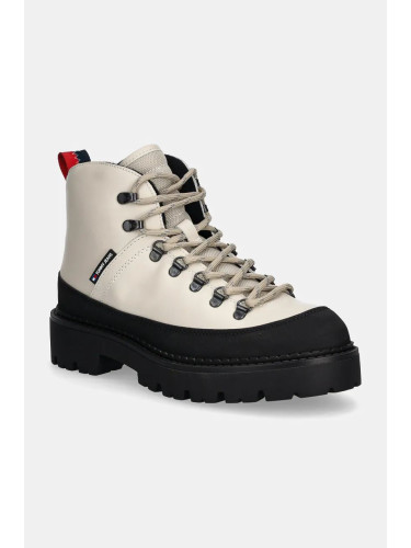 Обувки Tommy Jeans TJM HIKING BOOT WL в бежово EM0EM01491