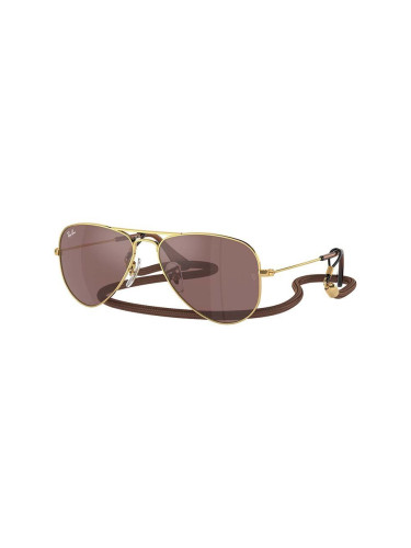 Детски слънчеви очила Ray-Ban JUNIOR AVIATOR в кафяво 0RJ9506S