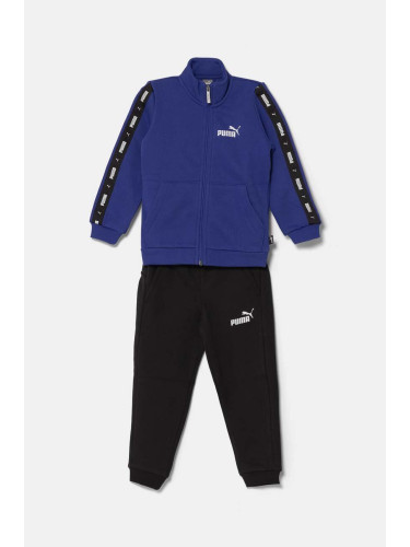 Детски анцуг Puma Tape Sweat Suit в тъмносиньо 670114