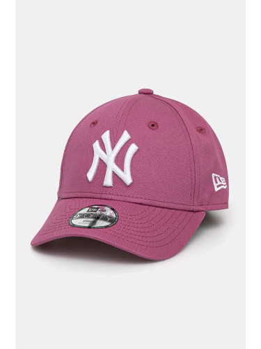 Шапка с козирка New Era NEW YORK YANKEES в розово с изчистен дизайн 60565574