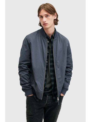 Яке бомбър AllSaints BASSETT в тъмносиньо преходен модел M077OB