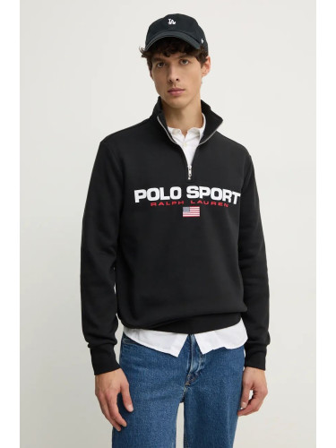 Суичър Polo Ralph Lauren в бяло с принт 710835766