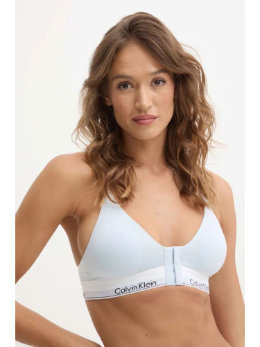 Следоперативен сутиен Calvin Klein Underwear в синьо с изчистен дизайн 000QF7788E