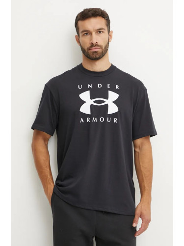 Тениска Under Armour HW Branded в черно с принт 1389146