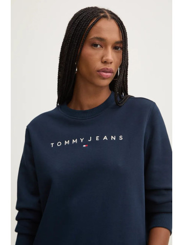 Суичър Tommy Jeans в тъмносиньо с принт DW0DW17323