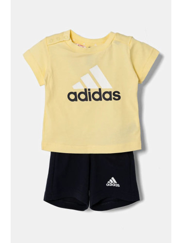 Комплект за бебета adidas I BL CO T SET в жълто IV7396