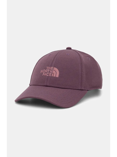 Шапка с козирка The North Face Recycled 66 Classic Hat в розово с апликация NF0A4VSV1NI1