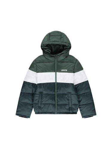 Детско яке Levi's BOY'S COLOR BLOCK PUFFER в зелено 9EL263