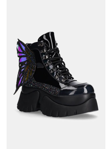 Кубинки Koi Footwear в черно с платформа Evil Fairy Queen